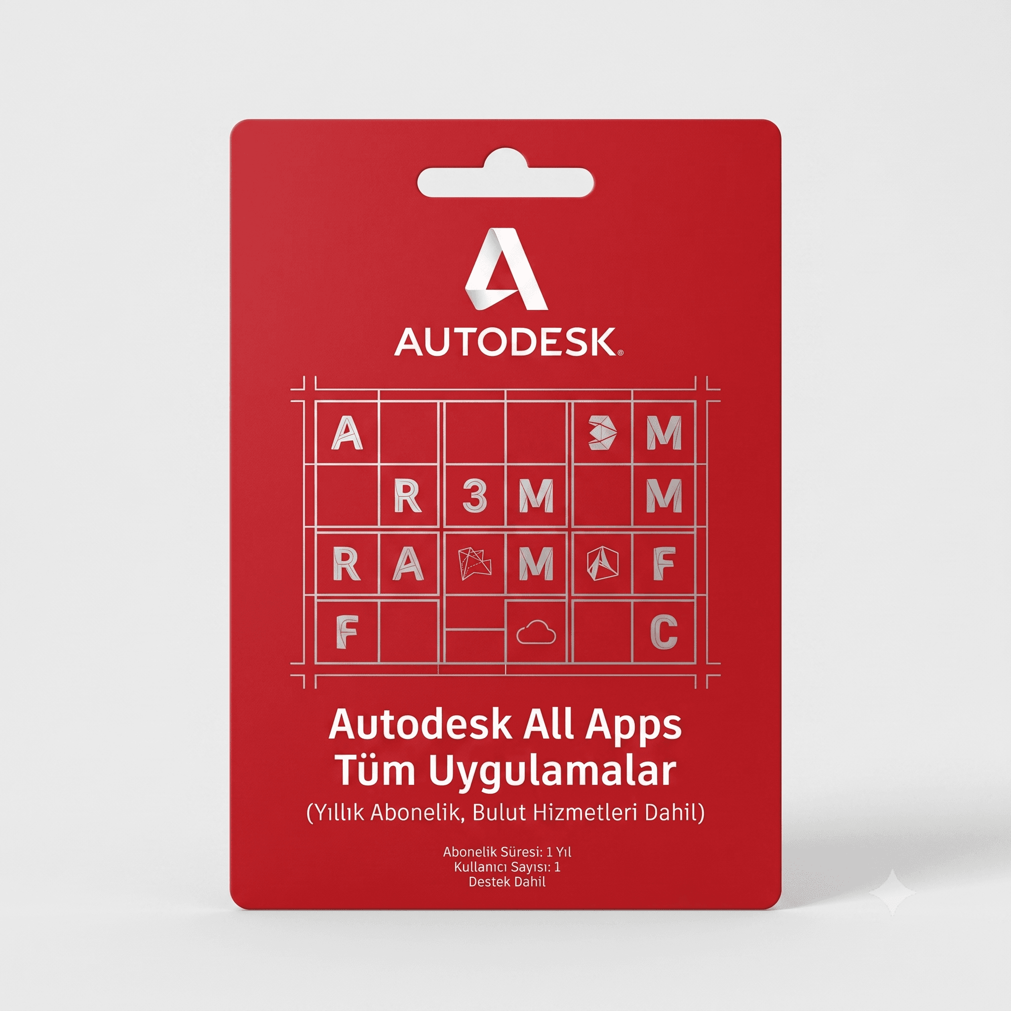 Autodesk Tüm Uygulamalar Lisans Hesabı 1 Yıl