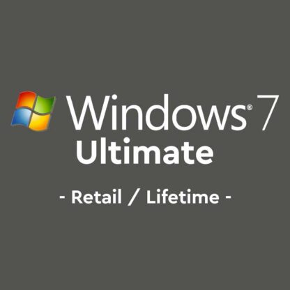 Clé de vente au détail Windows 7 Ultimate 32 et 64 bits Clé de licence à vie