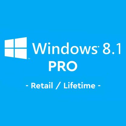 Windows 8.1 Pro Retail Key Lizenzschlüssel Lebenslang